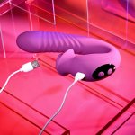 Evolved Deep Ecstasy Rabbit Vibrator Magenta – maszyna intymna, 33 programy, ruch, IPX6, USB