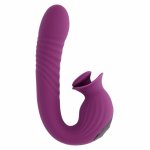Evolved Deep Ecstasy Rabbit Vibrator Magenta – maszyna intymna, 33 programy, ruch, IPX6, USB