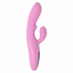 Evolved Push The Button Wibrator z ruchomą końcówką, różowy, 100 ustawień, IPX7, USB