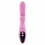Evolved Push The Button Wibrator z ruchomą końcówką, różowy, 100 ustawień, IPX7, USB