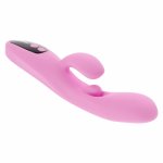 Evolved Push The Button Wibrator z ruchomą końcówką, różowy, 100 ustawień, IPX7, USB