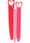 Silicone Vaginal Dilators 3pcs – zestaw silikonowych rozszerzaczy anatomicznych, jasnorożowy
