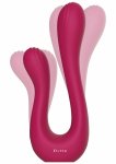 Xocoon Sync Sensation Vibrator – podwojny, silikonowy, 10 trybow, elastyczny, fioletowy