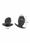 Extreme by Hidden Desire Invader Open Plug Medium – silikonowy, anatomiczny, czarny