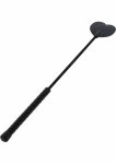 Crop Whip Heart – bat PU, końcowka serce, 45 cm, czarny, ergonomiczny uchwyt
