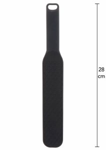 HIDDEN DESIRE Spiked Paddle Medium – silikonowy paddle z wypustkami, czarny, 32 cm