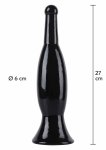 HIDDEN DESIRE Extreme Slider 27cm anatomiczny model XXL, szeroka podstawa, PVC, czarny