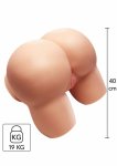 Hidden Desire Fabulous Fat Mega Ass 19 kg anatomiczny model intymny TPE, teksturowane kanały