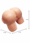 Hidden Desire Fabulous Fat Mega Ass 19 kg anatomiczny model intymny TPE, teksturowane kanały