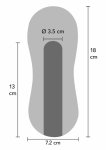 Mouth Stroker Vibrating model intymny TPE z wibrującym systemem i anatomiczną teksturą