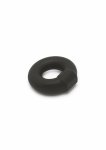 Hidden Desire Stud C-Ring silikonowy pierścień elastyczny czarny, anatomiczny kształt