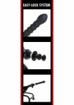 Bangers Ribbed Dong Easy-Lock 19 cm – silikonowy model żebrowany, kompatybilny system mocowania