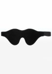 Taboom Intense Dark Blindfold – opaska z ekoskóry z welurową podszewką, czarna