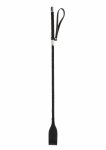 TABOOM Riding Crop – elegancki bat z wegańskiej skóry, długość 50 cm, czarny