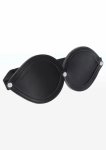 TABOOM Infinity Blindfold – opaska na oczy z welurową podszewką, regulowana, czarna