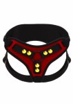TABOOM Strap-On Harness Deluxe – regulowana uprząż z dwoma pierścieniami, czarna