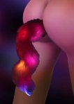 TABOOM Unicorn Tail LED model z podświetleniem LED i kolorowym ogonem, silikonowy