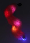 TABOOM Unicorn Tail LED model z podświetleniem LED i kolorowym ogonem, silikonowy