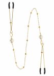 TABOOM Tweezers Pearl & Deluxe Chain elegancki łańcuszek z perłami, regulowany zacisk