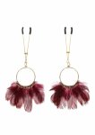 Taboom Tweezers With Feathers eleganckie klipsy z miękkimi piórkami, regulowane