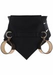 TABOOM Dona Bondage Couture Belt czarny pasek z wegańskiej skory, rozmiar L, regulowany