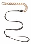 TABOOM Dona Statement Leash czarna smycz z metalowymi elementami, uniwersalne zapięcie