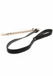 TABOOM Dona Statement Leash czarna smycz z metalowymi elementami, uniwersalne zapięcie