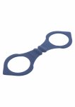 TABOOM Silicone Wrist Cuffs silikonowe kajdanki na ręce, czarne, uniwersalny rozmiar