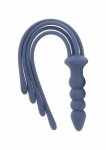 TABOOM Silicone Whip & Plug silikonowy bat z czterema paskami i anatomicznym uchwytem