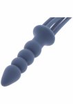 TABOOM Silicone Whip & Plug silikonowy bat z czterema paskami i anatomicznym uchwytem