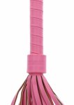 Taboom Malibu Whip rożowy bat z wegańskiej skory PU, długość 45 cm