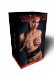TABOOM Wild Roses Bondage Belt ozdobny pasek z rożami, czarny, skóra ekologiczna