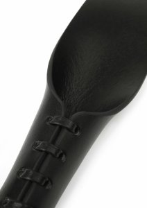 Hidden Desire Genuine Leather Slapper II skórzany model z ozdobnym sznurowaniem, czarny
