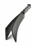 Hidden Desire Genuine Leather Split Slapper skórzany model z podwójną końcówką, czarny
