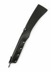 Hidden Desire Genuine Leather Split Slapper skórzany model z podwójną końcówką, czarny