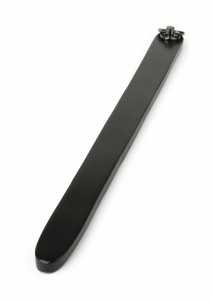 Hidden Desire Genuine Leather Ruler elegancki skórzany liniał 40 cm, czarny, naturalna skóra