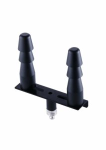 Hismith Double Vac-U-Lock Adapter – podwójny adapter do maszyn intymnych, polerowany metal