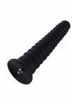 Hismith KlicLok Dildo 25 cm silikonowy, czarny, kompatybilny z systemem KlicLok, przyssawka