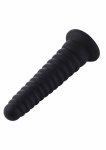 Hismith KlicLok Dildo 25 cm silikonowy, czarny, kompatybilny z systemem KlicLok, przyssawka