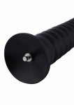 Hismith KlicLok Dildo 25 cm silikonowy, czarny, kompatybilny z systemem KlicLok, przyssawka