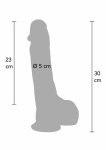 INFERNO by HIDDEN DESIRE model silikonowy 28 cm, dwuwarstwowy anatomiczny, soft-touch