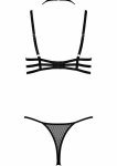 Zestaw bielizny Softline 2 Pcs Set TP104 czarny, siateczkowy, halterneck, regulowany
