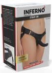 INFERNO by HIDDEN DESIRE Brazillian Deluxe Strap-On – regulowany pas intymny PU, kompatybilność do 3,5 cm