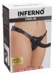 INFERNO by HIDDEN DESIRE Classic Strap-On – czarny regulowany pas, 3 pierścienie do 25 cm