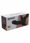 INFERNO Hollow Strap-On silikonowy 16 cm – anatomiczny system z regulowaną uprzężą