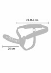 INFERNO Hollow Vibrating Strap-On silikonowy 20 cm – system intymny z pilotem i 10 trybami