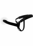 INFERNO Hollow Vibrating Strap-On silikonowy 20 cm – system intymny z pilotem i 10 trybami