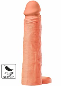 HIDDEN DESIRE INFERNO nakładka silikonowa 20 cm z realistyczną teksturą i zintegrowanym pierścieniem