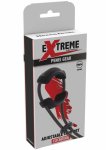 Hidden Desire Adjustable Comfort C-Ring – silikonowy pierścień regulowany, czarny, miękkie wyściełanie