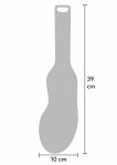 Hidden Desire Dirty Footprint Paddle – silikonowy model z teksturą podeszwy, długość 32 cm